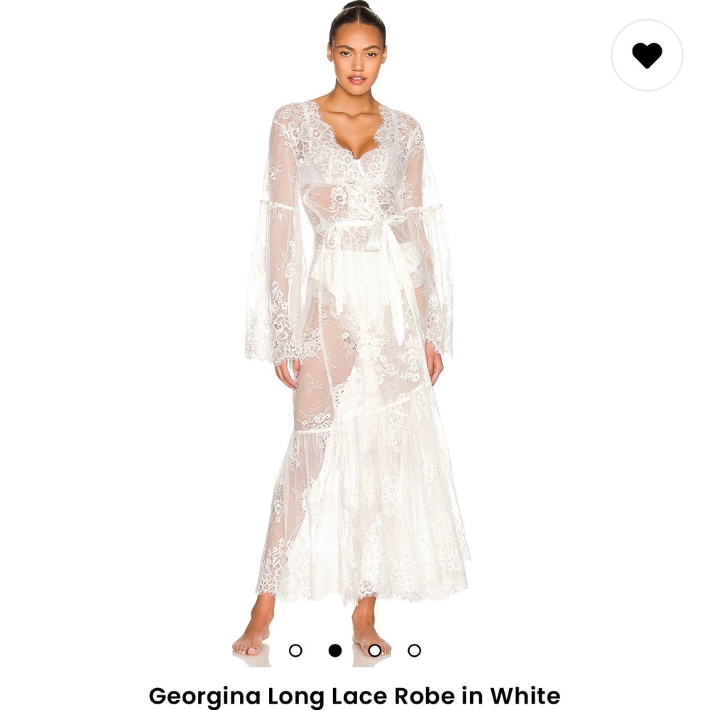 Georgina Long Lace Robe by homebodii